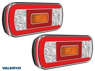 LED Baklampa Hö/Vä 220x100x50,5 (2-pack) reflex, skylt-, dim- och backljus. Bajonett 5-pol. LED Baklampa Hö/Vä 220x100x50,5 (2-pack) reflex, skylt-, dim- och backljus. Bajonett 5-pol.