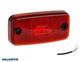LED Positionsljus Valeryd 110x54x16 röd 12-30V med reflex inkl. 450 mm kabel LED Positionsljus Valeryd 110x54x16 röd 12-30V med reflex inkl. 450 mm kabel