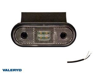 LED Positionsljus Valeryd 120x67x18 vit 12-30V med reflex inkl.450 mm kabel LED Positionsljus Valeryd 120x67x18 vit 12-30V med reflex inkl.450 mm kabel