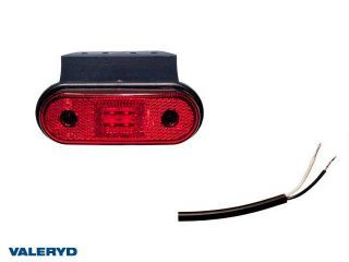 LED Positionsljus Valeryd 120x67x18 röd 12-30V med reflex inkl.450 mm kabel LED Positionsljus Valeryd 120x67x18 röd 12-30V med reflex inkl.450 mm kabel