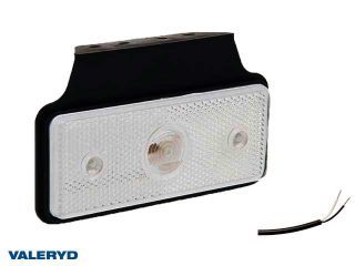 LED Positionsljus Valeryd 118x72x30 vit 12-30V inkl. 450mm kabel LED Positionsljus Valeryd 118x72x30 vit 12-30V inkl. 450mm kabel
