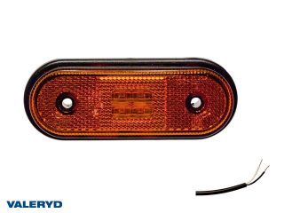 LED Sidomarkeringslykta Valeryd 120x46x18 gul 12-30V med reflex inkl. 450 mm kabel LED Sidomarkeringslykta Valeryd 120x46x18 gul 12-30V med reflex inkl. 450 mm kabel