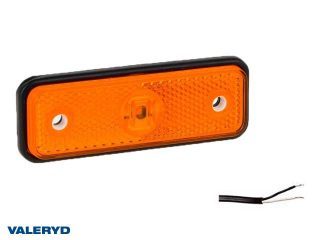 LED Sidomarkeringslykta Valeryd 102x36x17 gul 12-30V med reflex inkl. 450 mm kabel LED Sidomarkeringslykta Valeryd 102x36x17 gul 12-30V med reflex inkl. 450 mm kabel