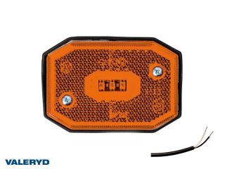 LED Sidomarkeringslykta Valeryd 65x42x30 gul 12-30V inkl. 450 mm kabel LED Sidomarkeringslykta Valeryd 65x42x30 gul 12-30V inkl. 450 mm kabel