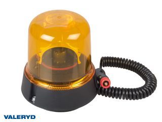 LED Roterande varningsljus 12/24V Kabel 2m med koppling för cigarettuttag. Magnetfäste LED Roterande varningsljus 12/24V Kabel 2m med koppling för cigarettuttag. Magnetfäste