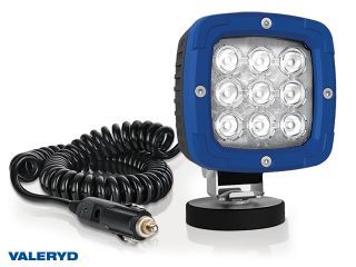LED Arbetslampa aluminium 2800 Lm, 12/24V med koppling för cigarettuttag 3m kabel. Magnetfäste LED Arbetslampa aluminium 2800 Lm, 12/24V med koppling för cigarettuttag 3m kabel. Magnetfäste