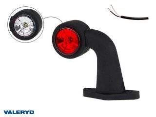 LED Breddmarkeringslykta Valeryd 130x150x45 vit/röd 12-30V inkl. 400 mm kabel vänster LED Breddmarkeringslykta Valeryd 130x150x45 vit/röd 12-30V inkl. 400 mm kabel vänster