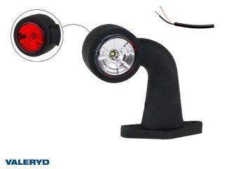 LED Breddmarkeringslykta Valeryd 130x150x45 vit/röd 12-30V inkl. 400 mm kabel höger LED Breddmarkeringslykta Valeryd 130x150x45 vit/röd 12-30V inkl. 400 mm kabel höger
