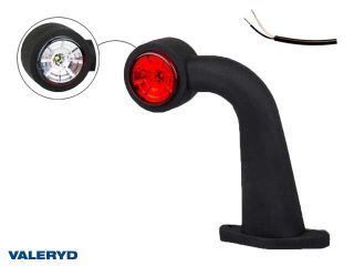 LED Breddmarkeringslykta Valeryd 175x170x45 vit/röd 12-30V inkl. 400 mm kabel, vänster LED Breddmarkeringslykta Valeryd 175x170x45 vit/röd 12-30V inkl. 400 mm kabel, vänster