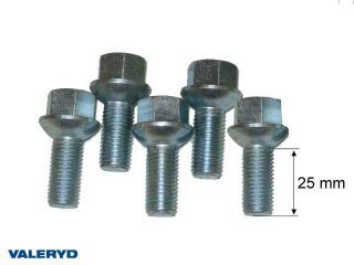 Hjulbult M12x1,5 Universal -Gänglängd 25mm -Tot.längd 44mm -Nyckelvidd 17 (5-pack) Hjulbult M12x1,5 Universal -Gänglängd 25mm -Tot.längd 44mm -Nyckelvidd 17 (5-pack)
