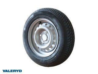 Hjul 145/80R13 Fälg 4.5x13 Bultcirkel 4x100 Centrumhål 57mm Offset +30 Silver Max 425 kg Hjul 145/80R13 Fälg 4.5x13 Bultcirkel 4x100 Centrumhål 57mm Offset +30 Silver Max 425 kg