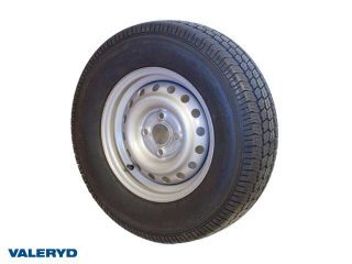 Hjul 175/80R13 Fälg 4.5x13 Bultcirkel 4x100 Centrumhål 57mm Offset +30 Silver Max 580 kg Hjul 175/80R13 Fälg 4.5x13 Bultcirkel 4x100 Centrumhål 57mm Offset +30 Silver Max 580 kg