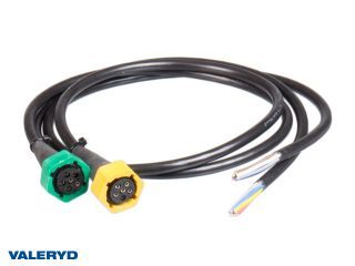 Adapter Aspöck/Fristom från bajonett till lös kabel, 6-pol vänster/höger, 1m kabel (2-pack)