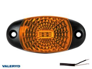 LED Sidomarkeringslykta Valeryd 72x34x18 gul 12-30V inkl. 450mm kabel