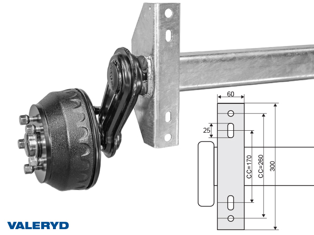 Axel Knott 1800 Kg 1100/1570  5x112