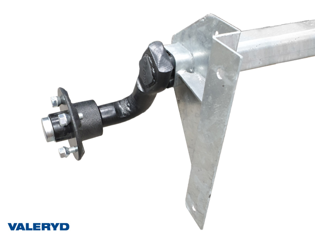 Axel Obromsad 750 Kg 1380/1700 4x100 vattentät