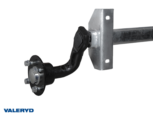 Axel Obromsad 1000 Kg 1200/1650 4x100 vattentät