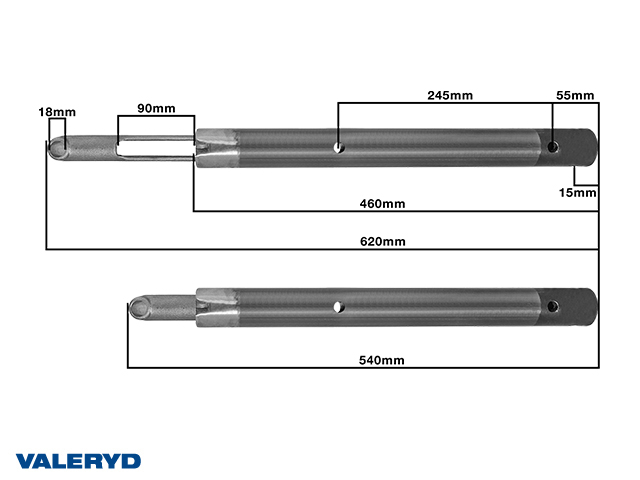 Dragrör BPW ZAF 1,6/2,0