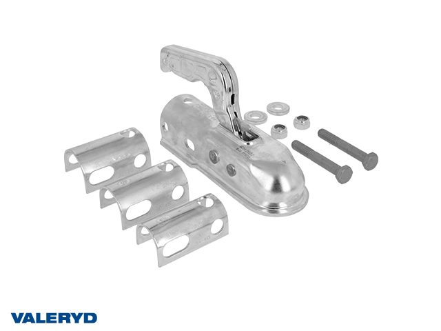 Kulkoppling 1300 kg, Ø36-40-45-50mm rör, Korsad/horisontell hålbild