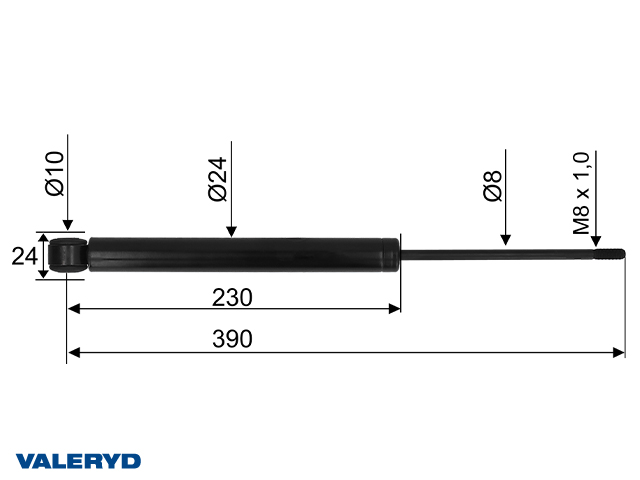 Påskjutsdämpare passar till AL-KO 120SR / SR1 utf. A cc=390