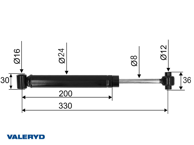 Påskjutsdämpare passar till AL-KO 131 R -92, cc=330