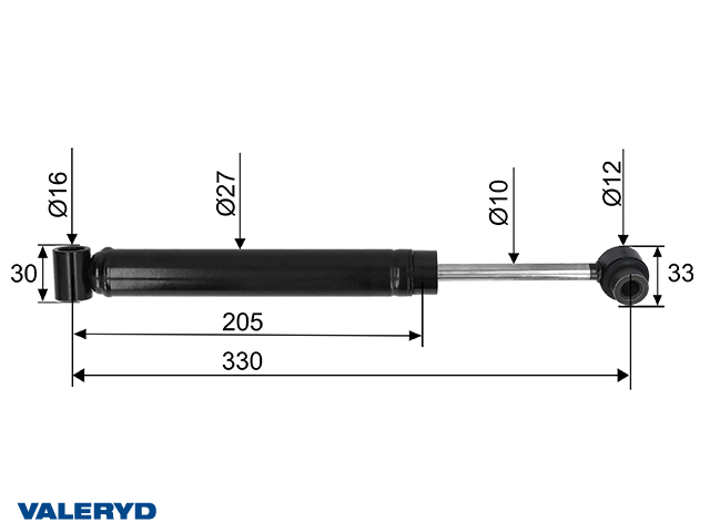 Påskjutsdämpare passar till AL-KO 251R/251S -1993, 355338, cc=330