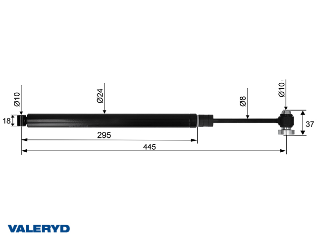 Påskjutsdämpare GSM R2/L cc=445