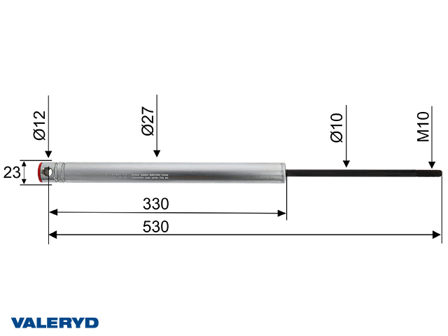 Påskjutsdämpare Knott KF/KR/KRV 7,5 cc=530