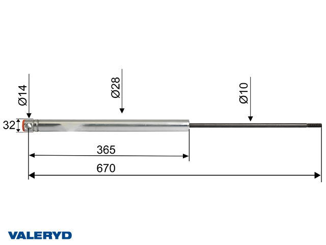 Påskjutsdämpare passar till Knott KF/KR30 cc=670