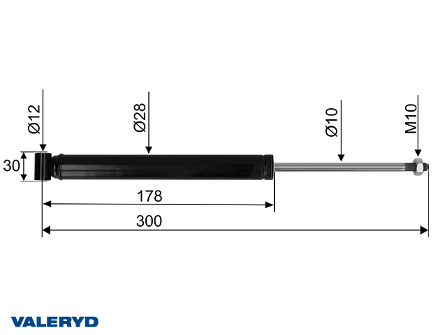 Påskjutsdämpare Grau GSA 1,0 / 1,5; cc=300