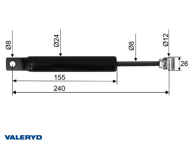Påskjutsdämpare passar till Peitz PAV/SR 2,0 cc=240