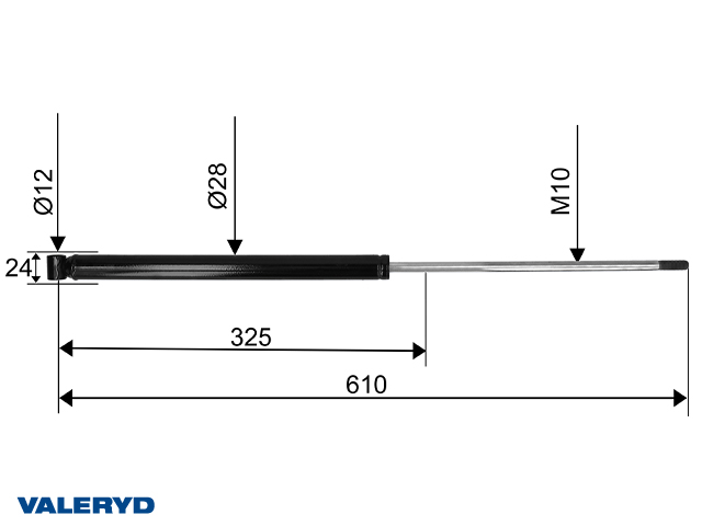Påskjutsdämpare passar till Schlegl SFV 14 cc=610