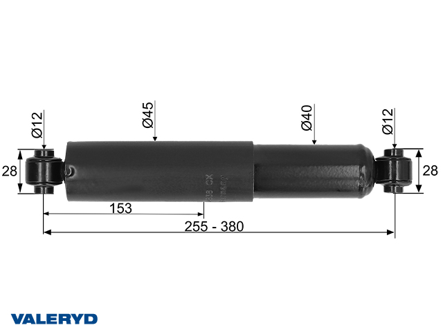 Påskjutsdämpare passar till Grümer AKP/APR 2720 cc=255/380