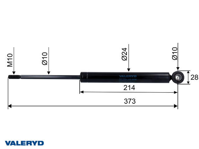 Påskjutsdämpare passar till OMC 750-1300Kg 10mm 301158, cc=373