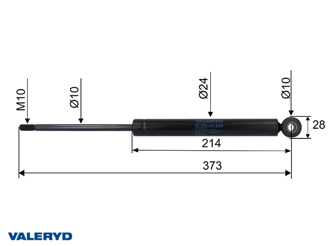 Påskjutsdämpare passar till OMC 1300-1800Kg 10mm 300680, cc=373