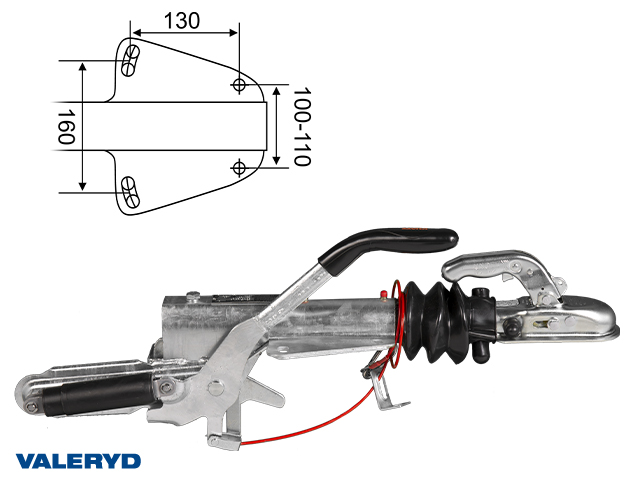 Påskjutsbroms Knott, V. KFL12-C , utf. GF, 450-750 kg
