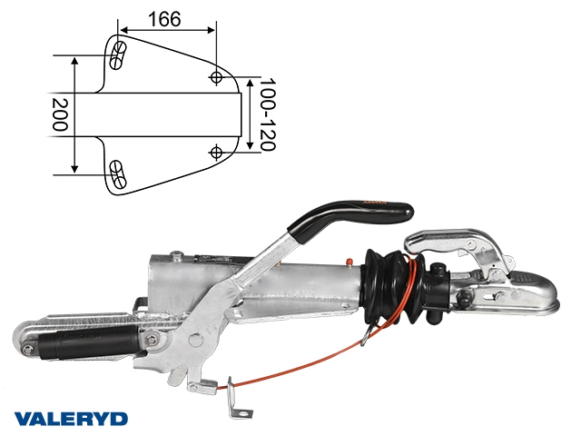Påskjutsbroms Knott, V. KFL14-A, 750-1400 kg
