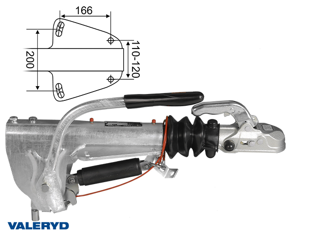 Påskjutsbroms Knott, V. KFL27-A, utf. GFV. 1400-2700 kg