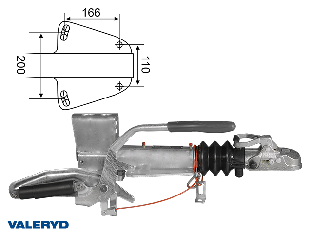 Påskjutsbroms Knott, V. KF13-C, utf. GF, 750-1300 kg