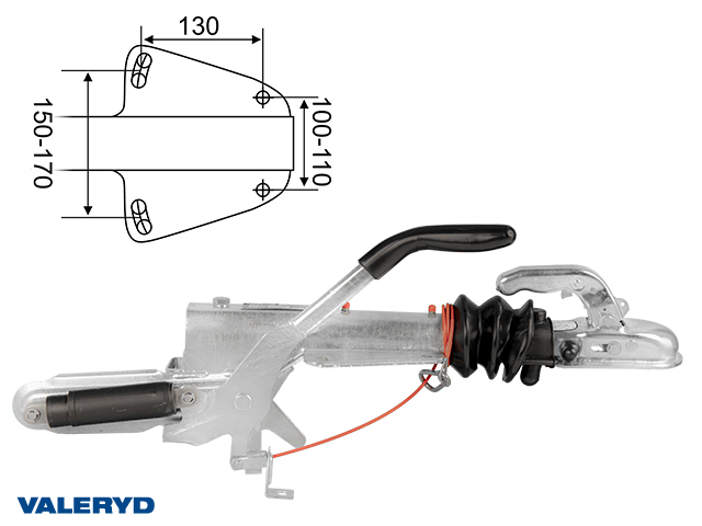 Påskjutsbroms Knott, V. KFL12-A , utf. GF, 750-1300 kg