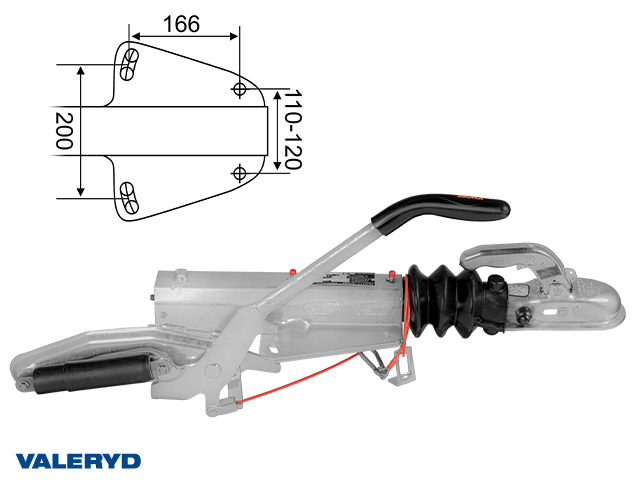 Påskjutsbroms Knott, V. KF17-E , utf. GF, 900-1700 kg