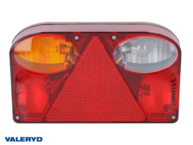 Baklampa Valeryd Vä 238x138x55mm Backljus, bajonettanslutning 5-pol. inkl glödlampor