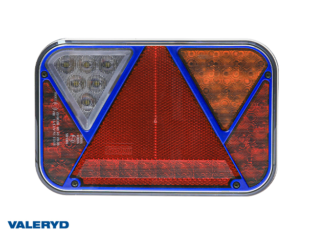 LED Baklampa SCANDI-270 Blå Valeryd Hö 200x130x50 12V, Bajonettanslutning 5-pol CANBUS