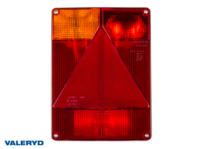 Baklampa Radex 6800 Vä 220x160x60mm Dimljus. Bajonettanslutning med glödlampor