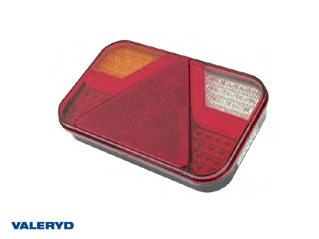 LED Baklampa Ajba 7-funktionell med back-och dimljus vä 12V 220x138x35,5mm