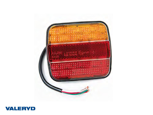 LED Baklampa Ajba 4-funktionell 12/24V 105x95x28mm