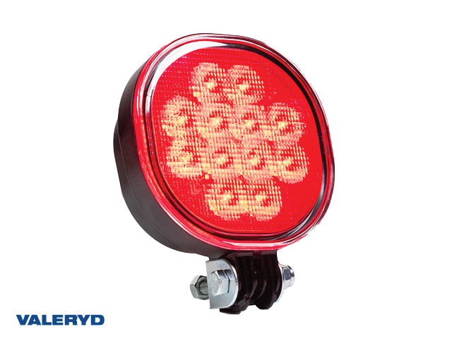 LED Dimljuslampa Valeryd 75x75x33x,2mm, Superseal connector 0,5m ,12V, justerbar infästning konsol