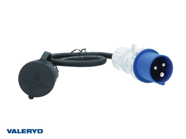 CEE adapter 3-polig CEE hane-Schuko hona L= 0,35 m 240V/16A IP44