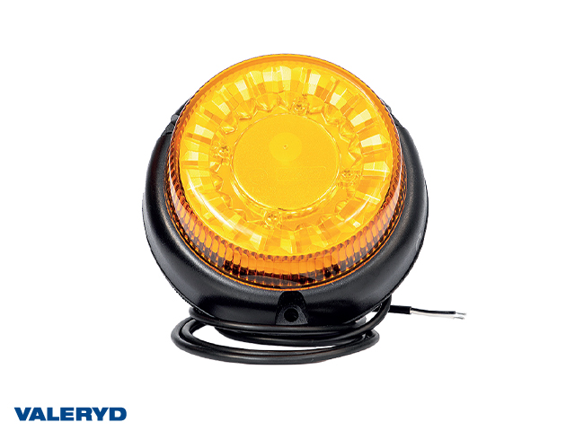 LED Varningsljus gul. Skruvmontering. Kabel 1,5m