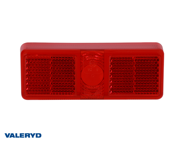 Reservglas Aspöck/Saw/Talmu Röd 110x41x28mm med reflex